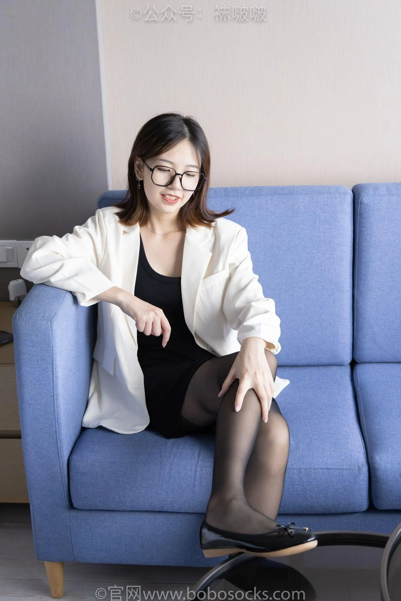 [BoBoSocks袜啵啵]NO.032 小甜豆-平底鞋、黑丝 [144P]插图6